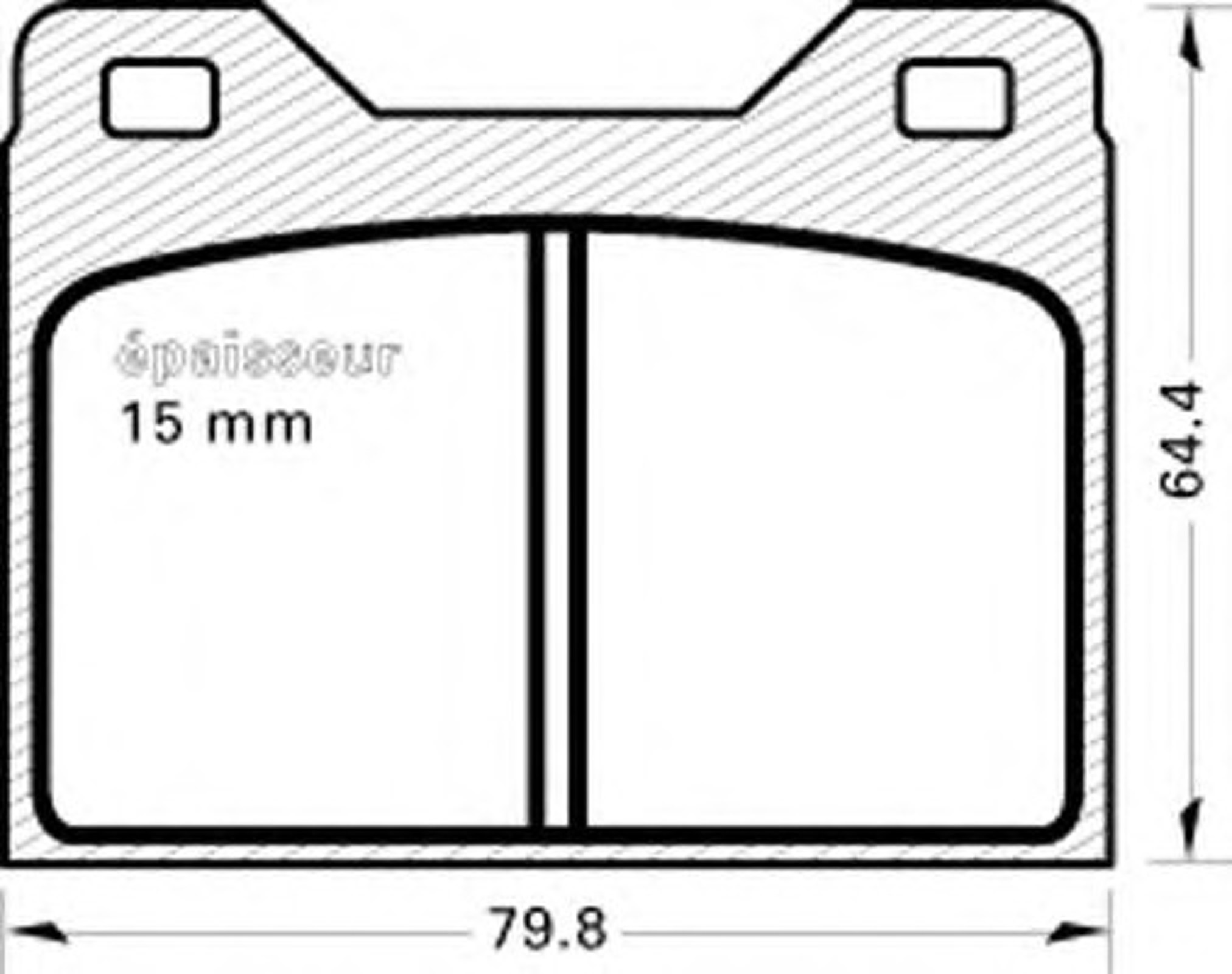 Колодки тормозные дисковые MGA 61