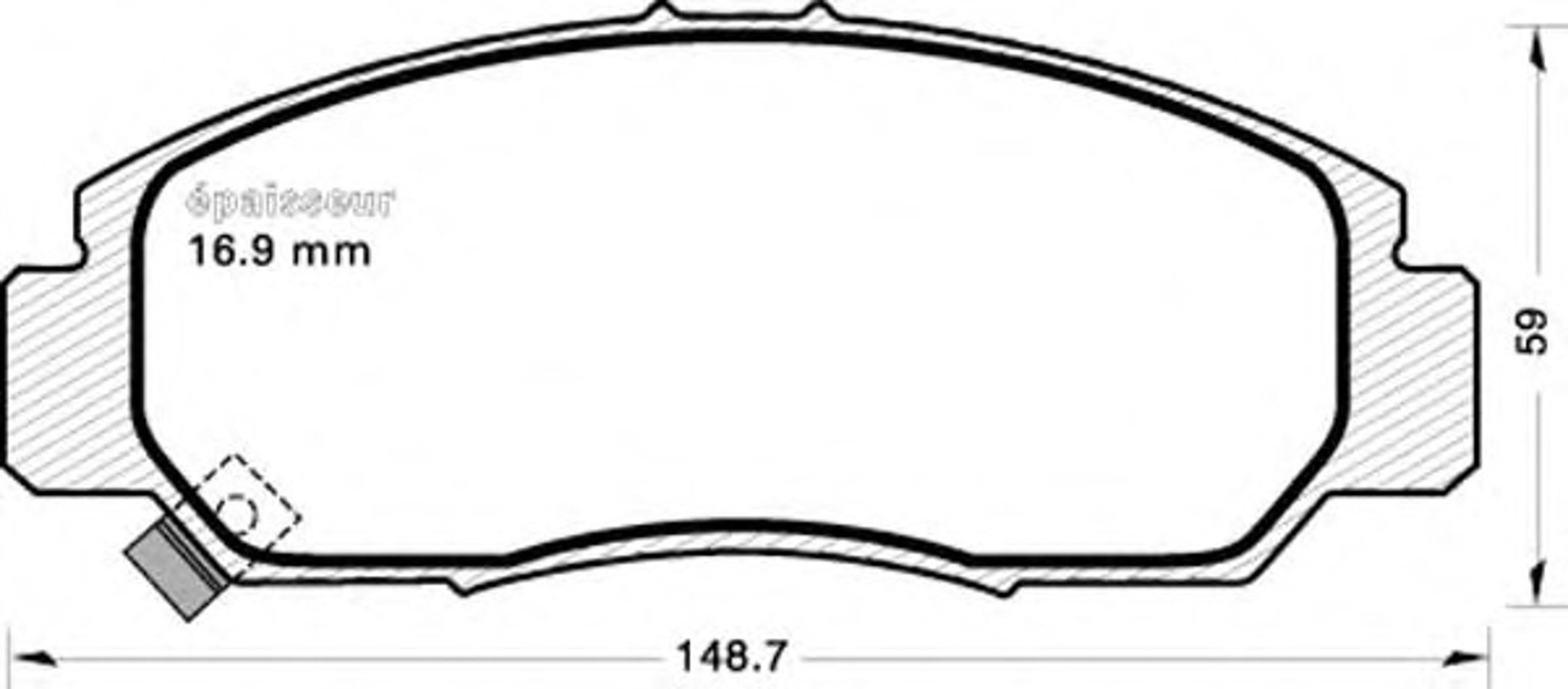 635 MGA Колодки тормозные дисковые