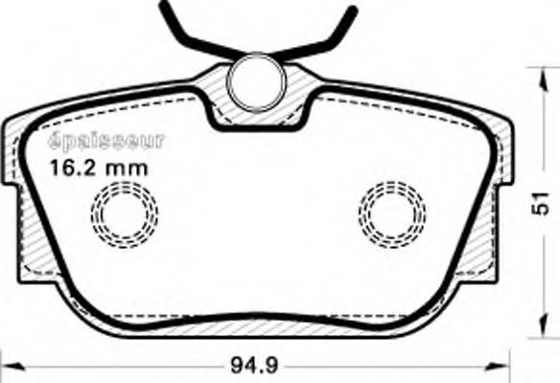 Колодки тормозные дисковые MGA 640