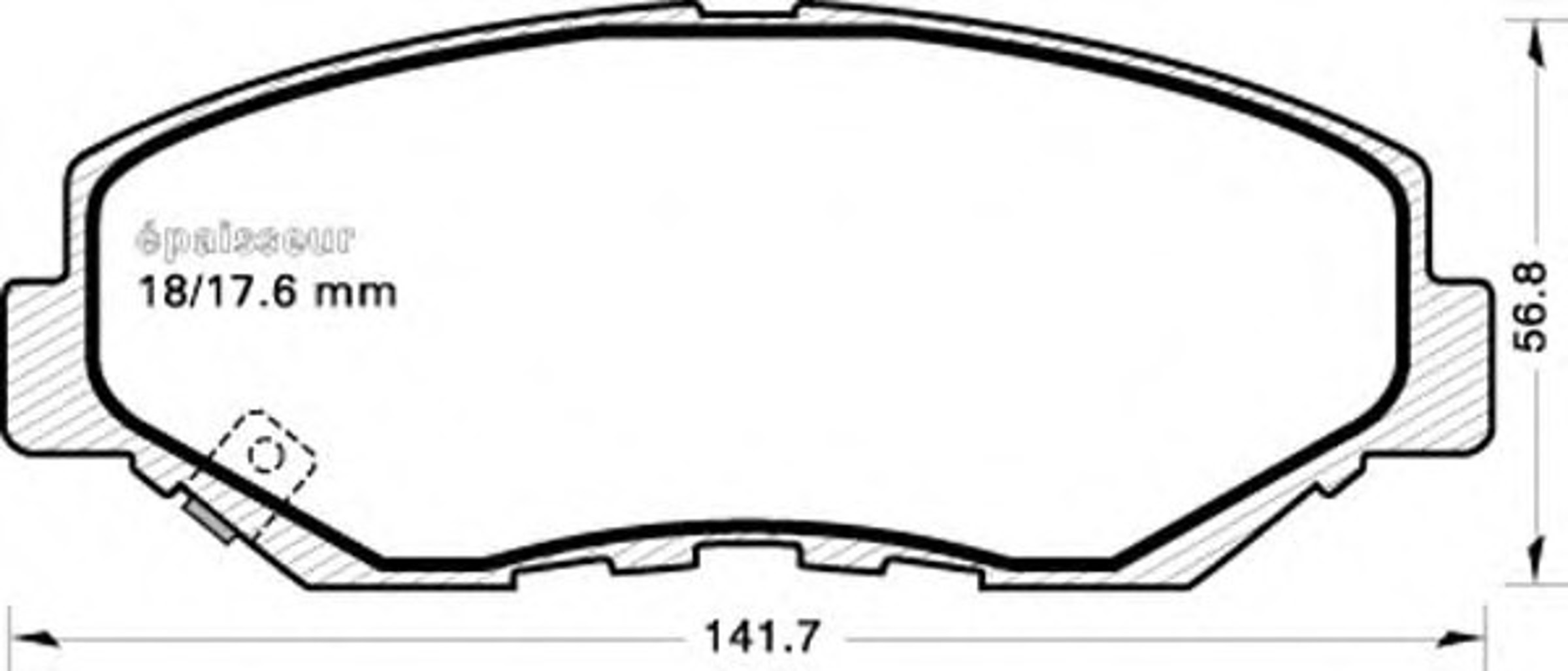 684 MGA Колодки тормозные дисковые