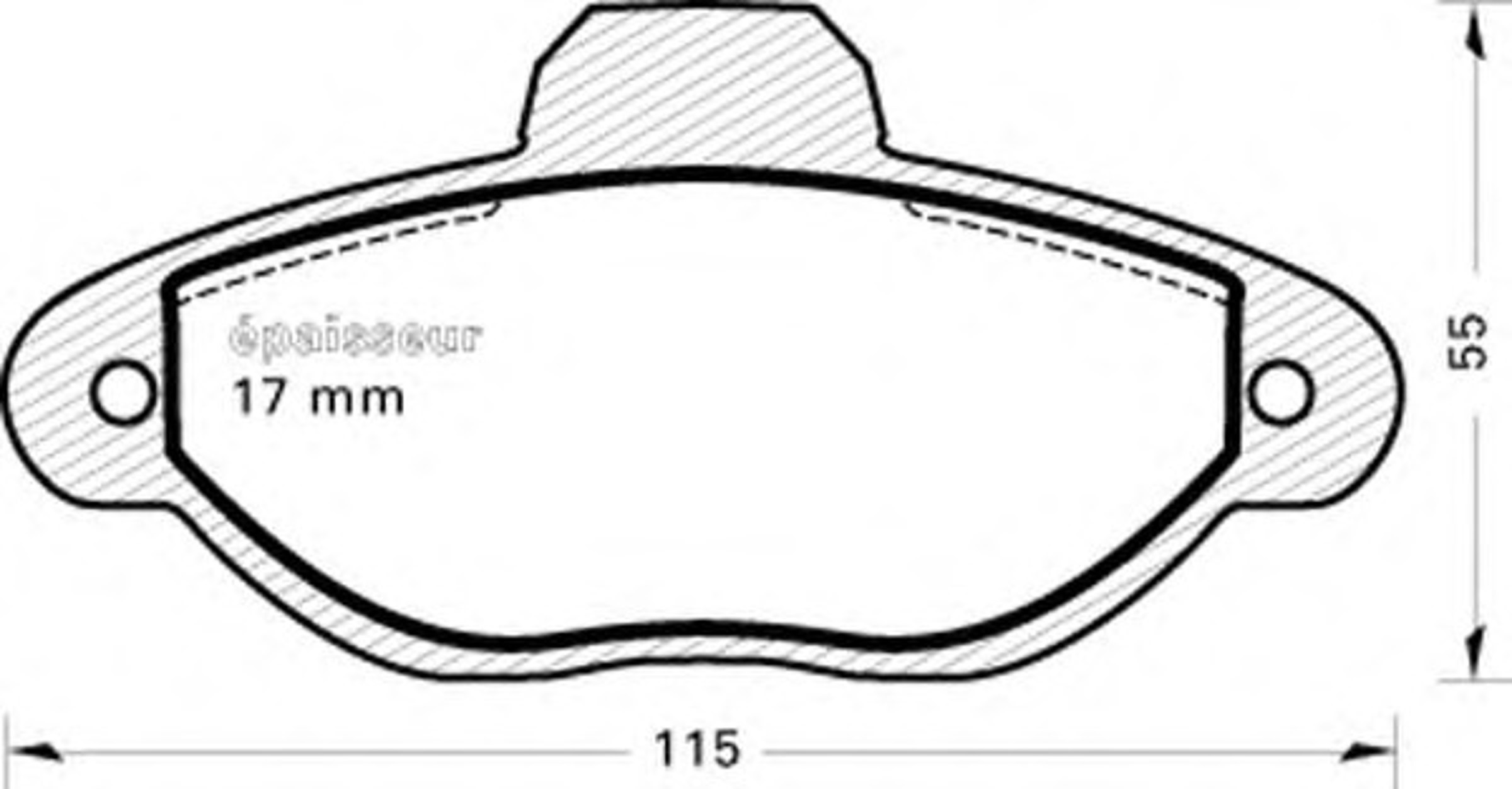 Колодки тормозные дисковые MGA 730