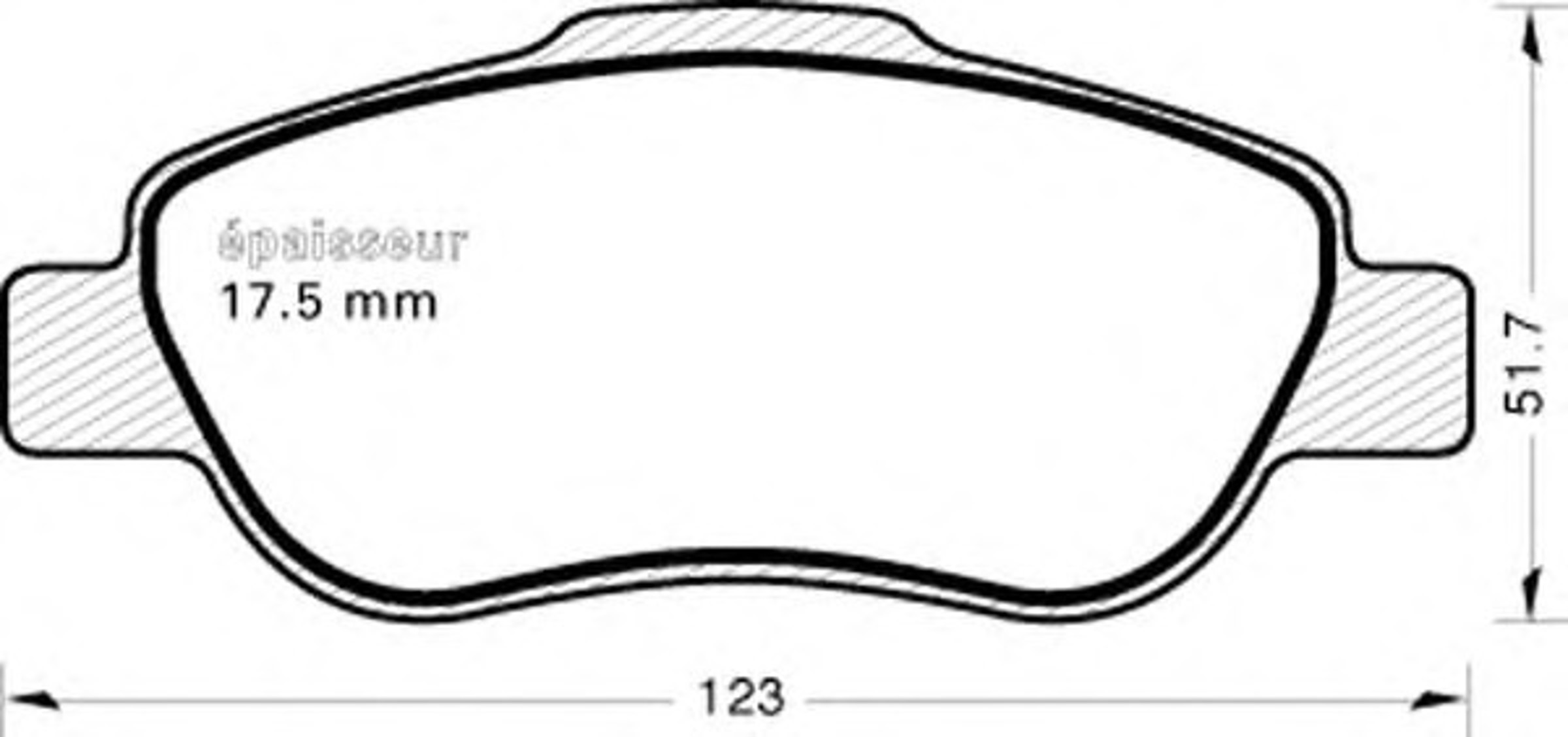Колодки тормозные дисковые MGA 731