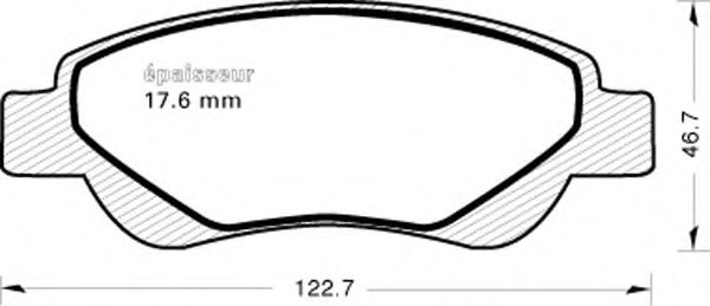Колодки тормозные дисковые MGA 759