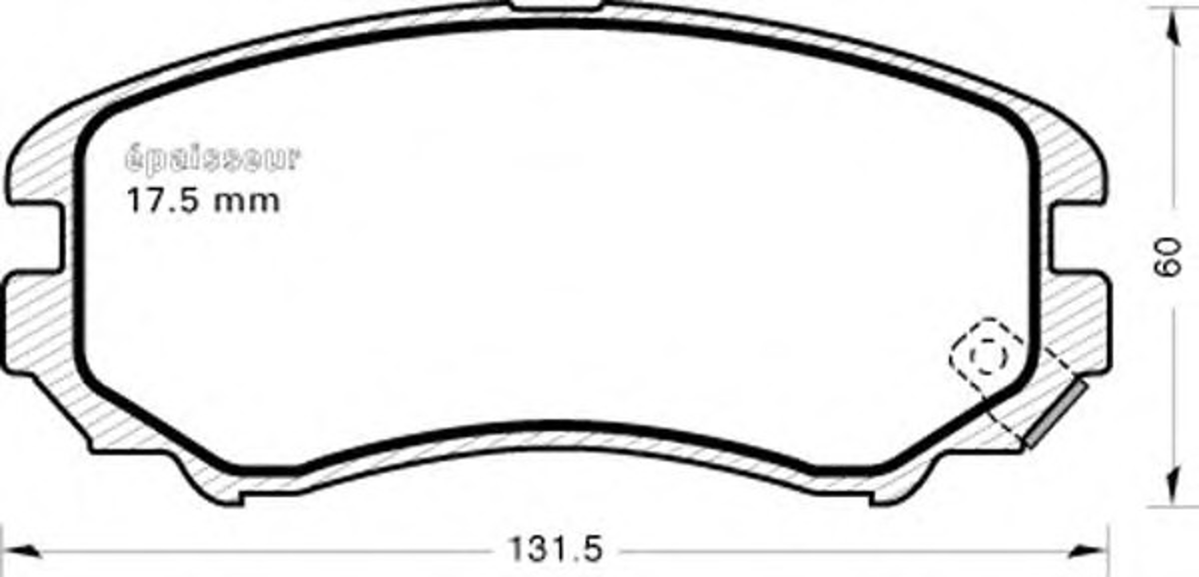 Колодки тормозные дисковые MGA 771