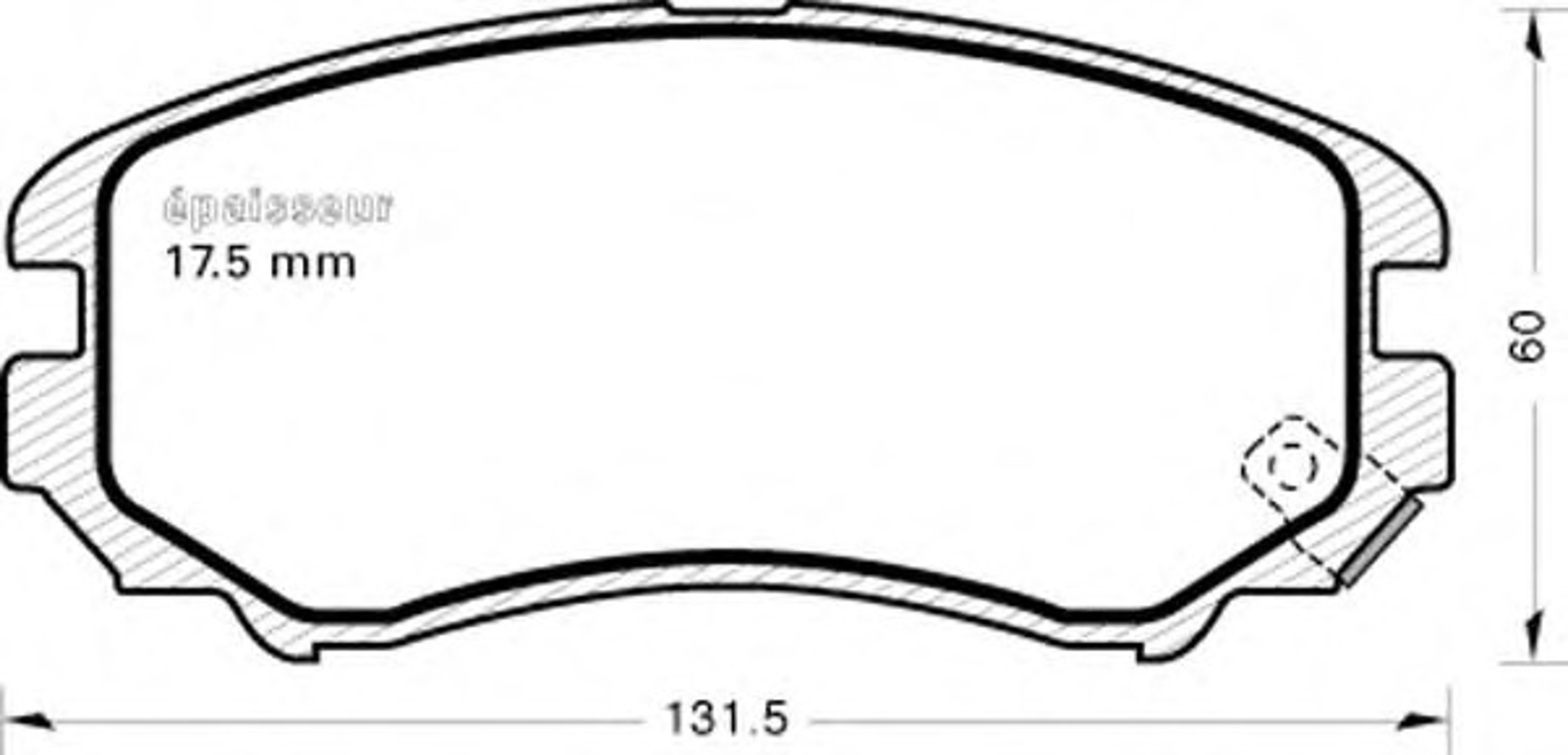 819 MGA Колодки тормозные дисковые