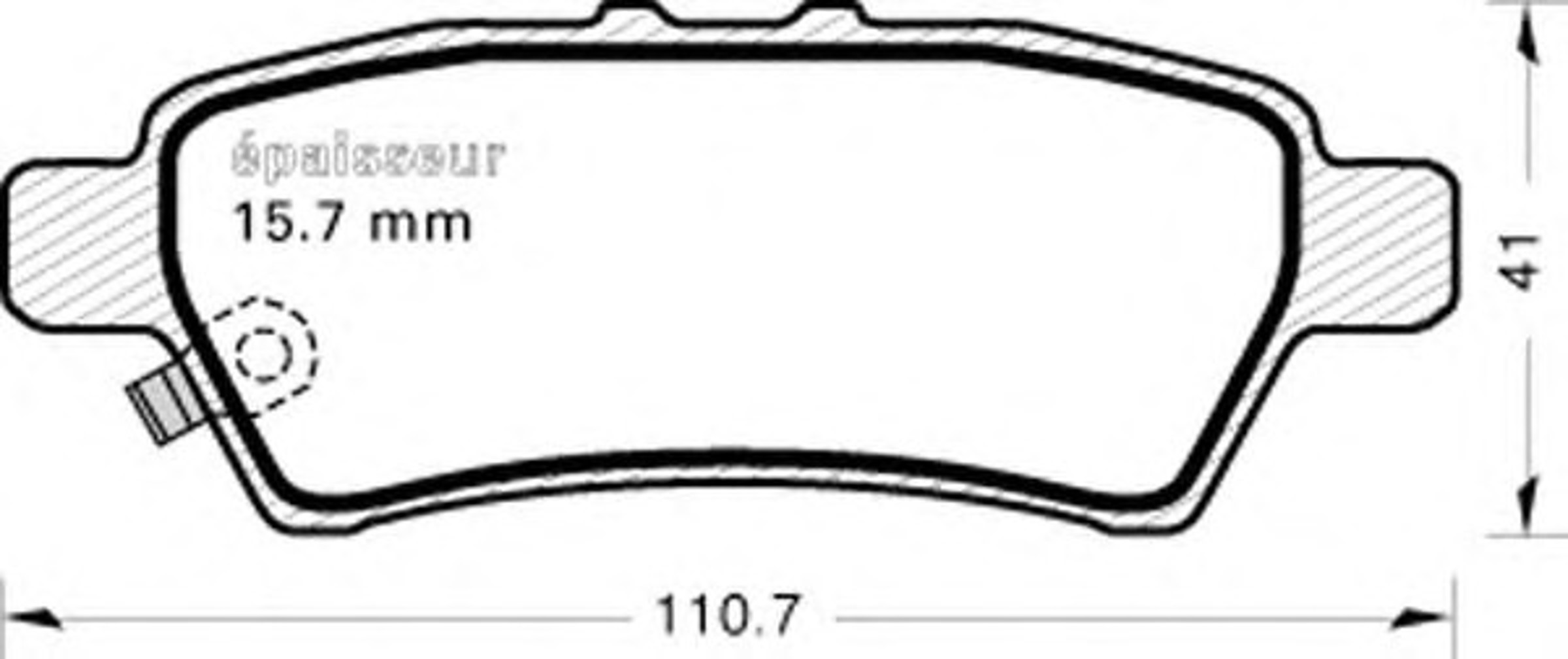 Колодки тормозные дисковые MGA 827