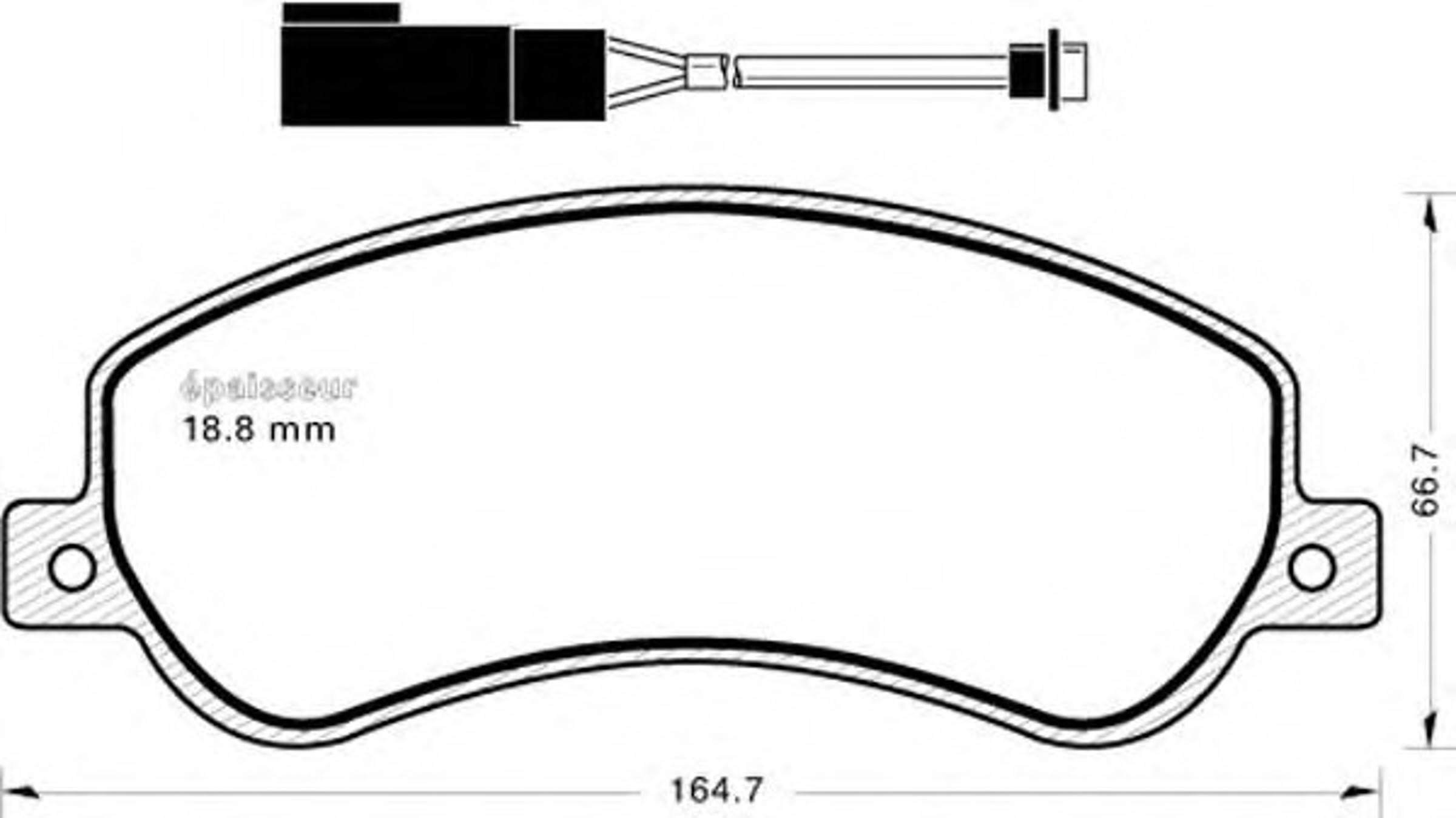 Колодки тормозные дисковые MGA 855