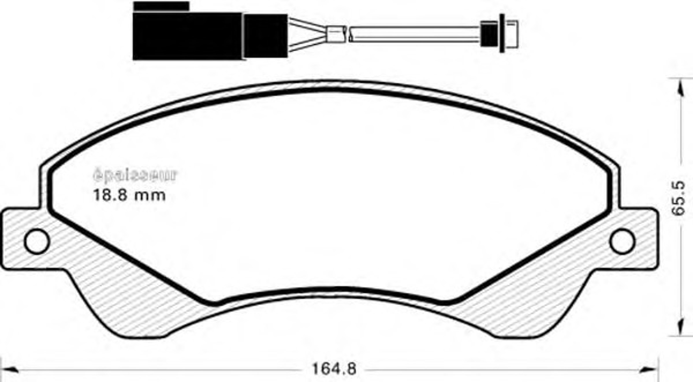 Колодки тормозные дисковые MGA 856