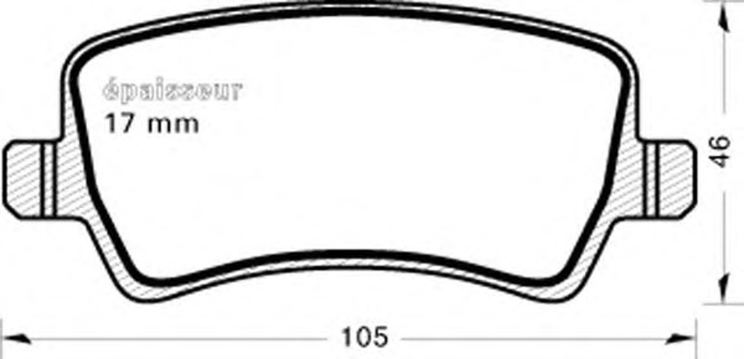 Колодки тормозные дисковые MGA 863