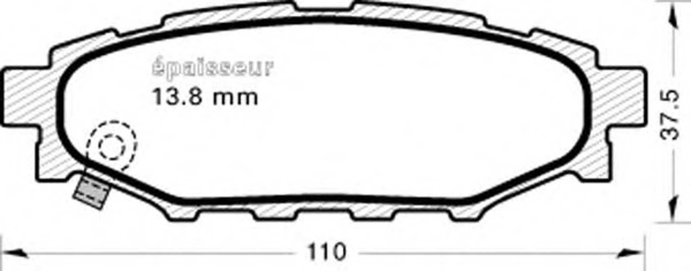 Колодки тормозные дисковые MGA 909