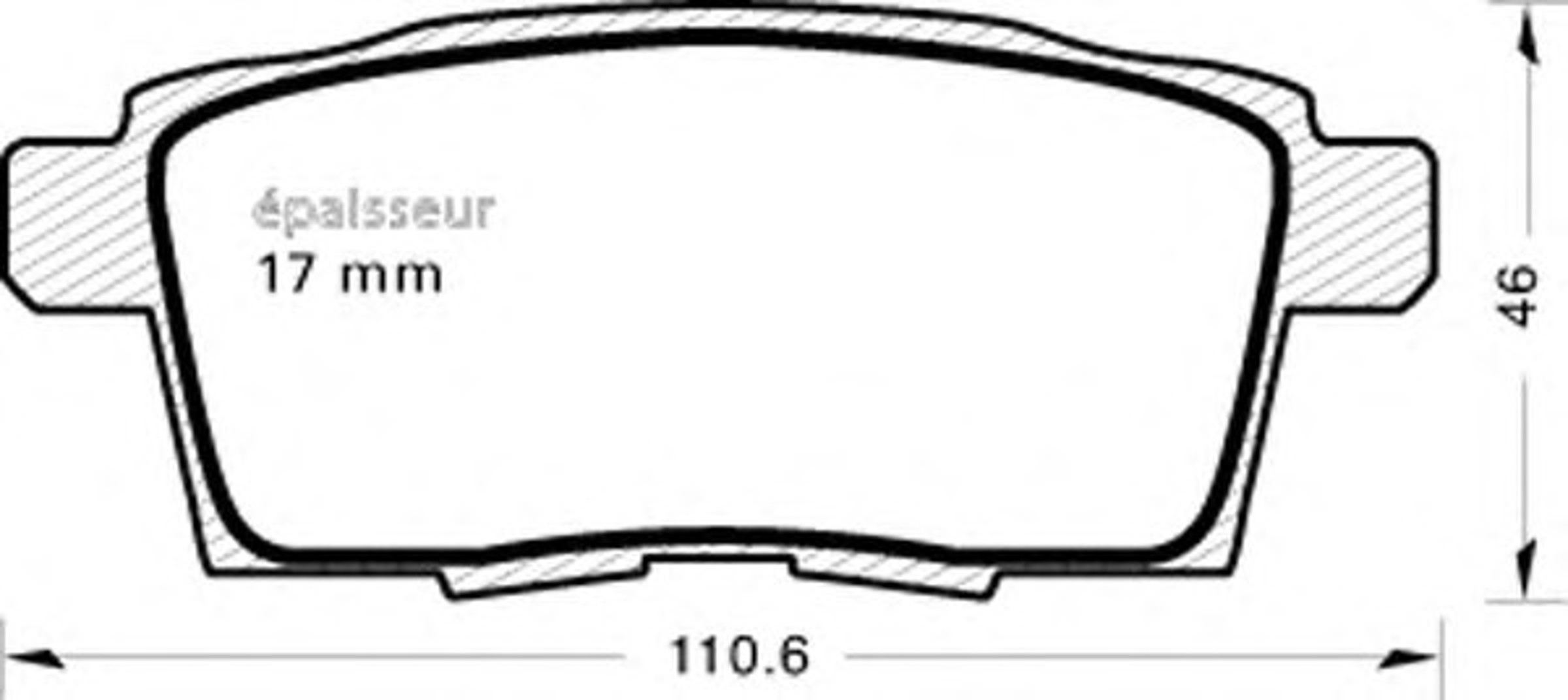 Колодки тормозные дисковые MGA 920