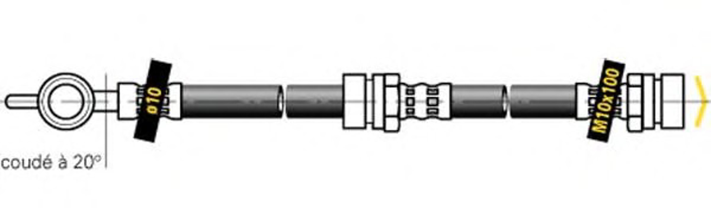 Шланг тормозной MGA F5259