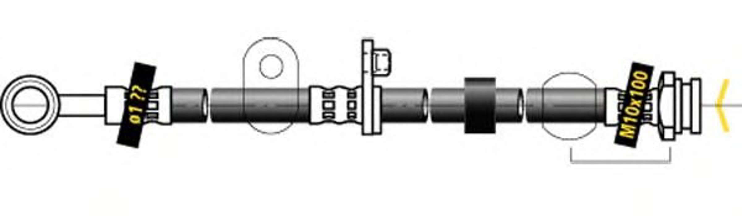 Шланг тормозной MGA F5592