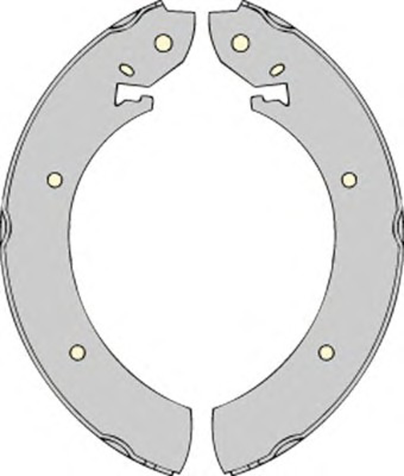 Колодки тормозные барабанные MGA M570