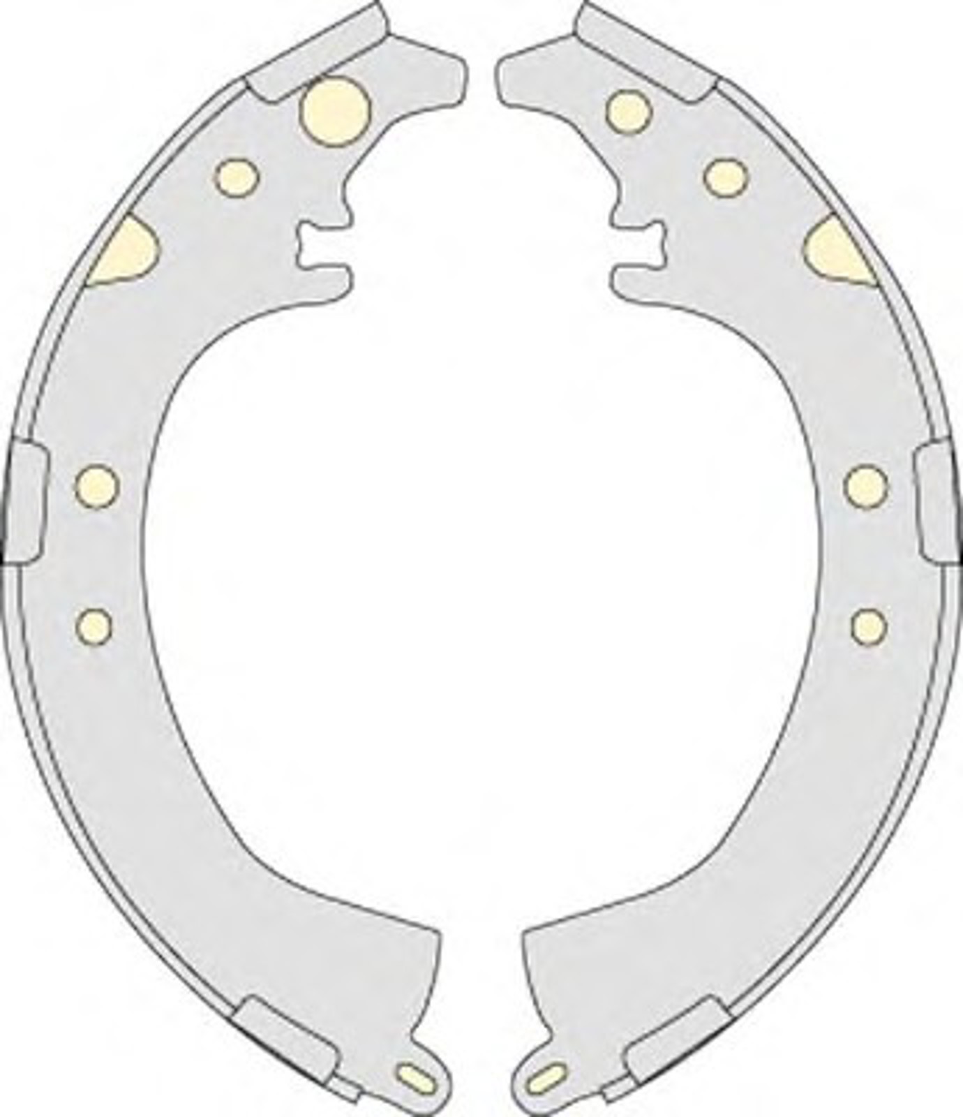 Колодки тормозные барабанные MGA M770