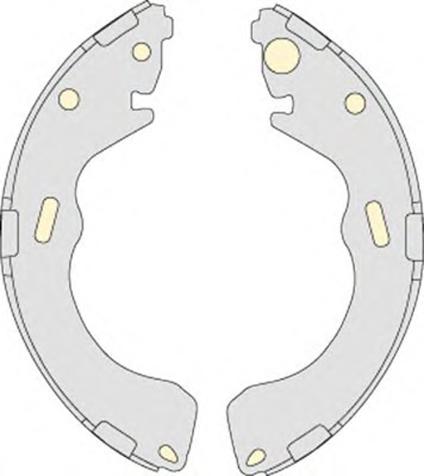 Комплект тормозных колодок MGA M780