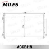 Радиатор кондиционера паяный MILES ACCB118