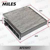 Фильтр салона miles afc1017 уголь MILES AFC1017