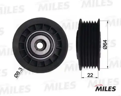 Ролик ремня приводного mb m103/104 ag03092 MILES AG03092