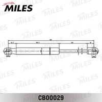 Амортизатор крышки багажника MILES CB00029