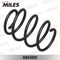 Db43165 пружина подвески bmw 5(e60/e61) 520/520d/523/525/530 03- передняя (10702070/260320/0059921/1 MILES DB43165