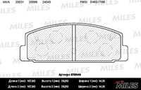 Колодки тормозные MILES E110149