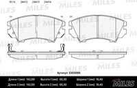 Колодки тормозные opel insignia 08-/zafira 11-/saab 9-5 10- r17 передние MILES E400098