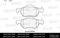 Колодки пер ren megane ii/laguna ii/scenic ii новая смесь MILES E400101