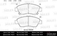 Колодки пер honda civic 91-05 новая смесь MILES E400219