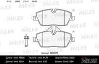 Колодки тормозные bmw e81/e87/mini cooper 04- передние MILES E400275