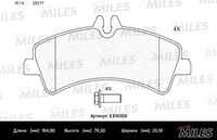 E510309 колодки тормозные mercedes sprinter (906)/vw crafter 06 задние ceramic MILES E510309