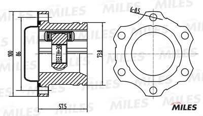 Шрус внутренний MILES GA10025