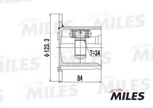 Шрус MILES GA10033