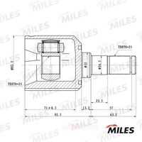 Шрус MILES GA10104