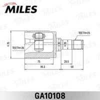 Шрус honda civic eu/ep/es 2001-2006 внут MILES GA10108