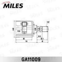 Шрус nissan qashqai 06-13 внут лев MILES GA11009
