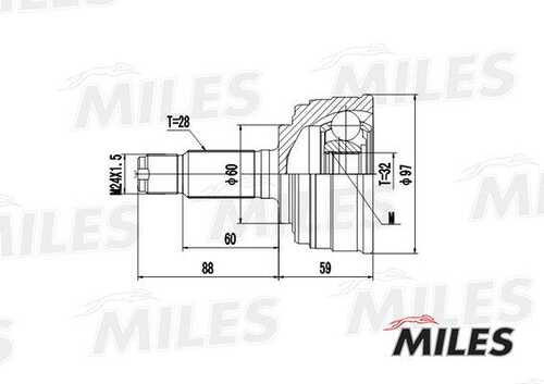 Шрус MILES GA20126