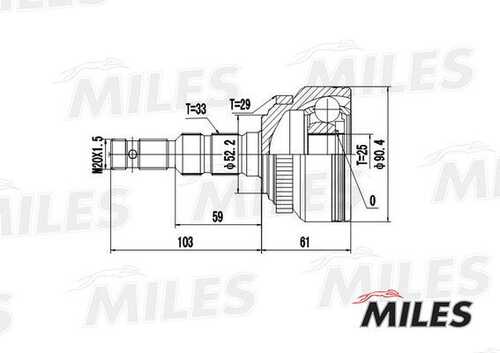 Шрус MILES GA20352