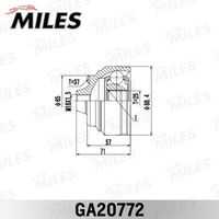 Ga20772 шрус bmw 5 (f10)/7 (f01) 07-15 нар. MILES GA20772
