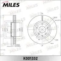Диск тормозной передний mazda 6 /cx-5 (trw df8052) k001332 MILES K001332