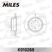K010269 диск тормозной задний d286мм. opel omega b 94-03 (trw df4247) k010269 MILES K010269