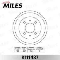 Барабан торм hyundai accent 03- тагаз MILES K111437