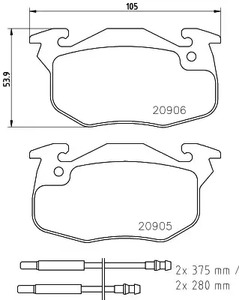 Тормозные колодки MINTEX MDB1519
