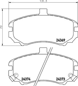 Тормозные колодки MINTEX MDB2721