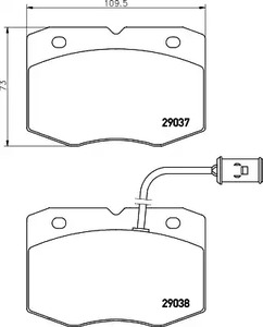 MDB1561 MINTEX Тормозные колодки