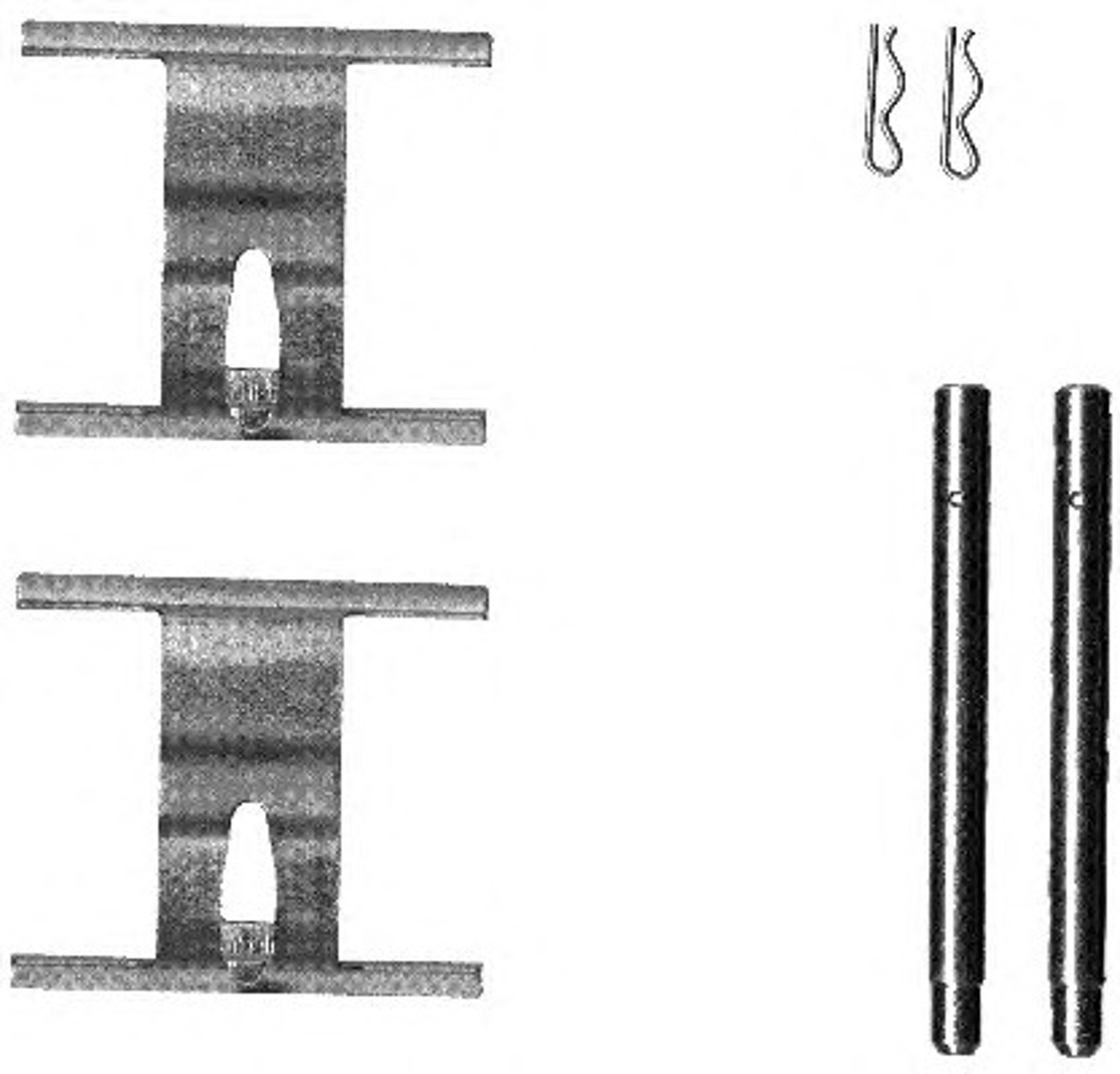 Пружинки тормозных колодок MINTEX MBA1660
