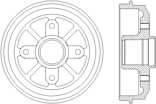 Тормозной барабан MINTEX MBD227