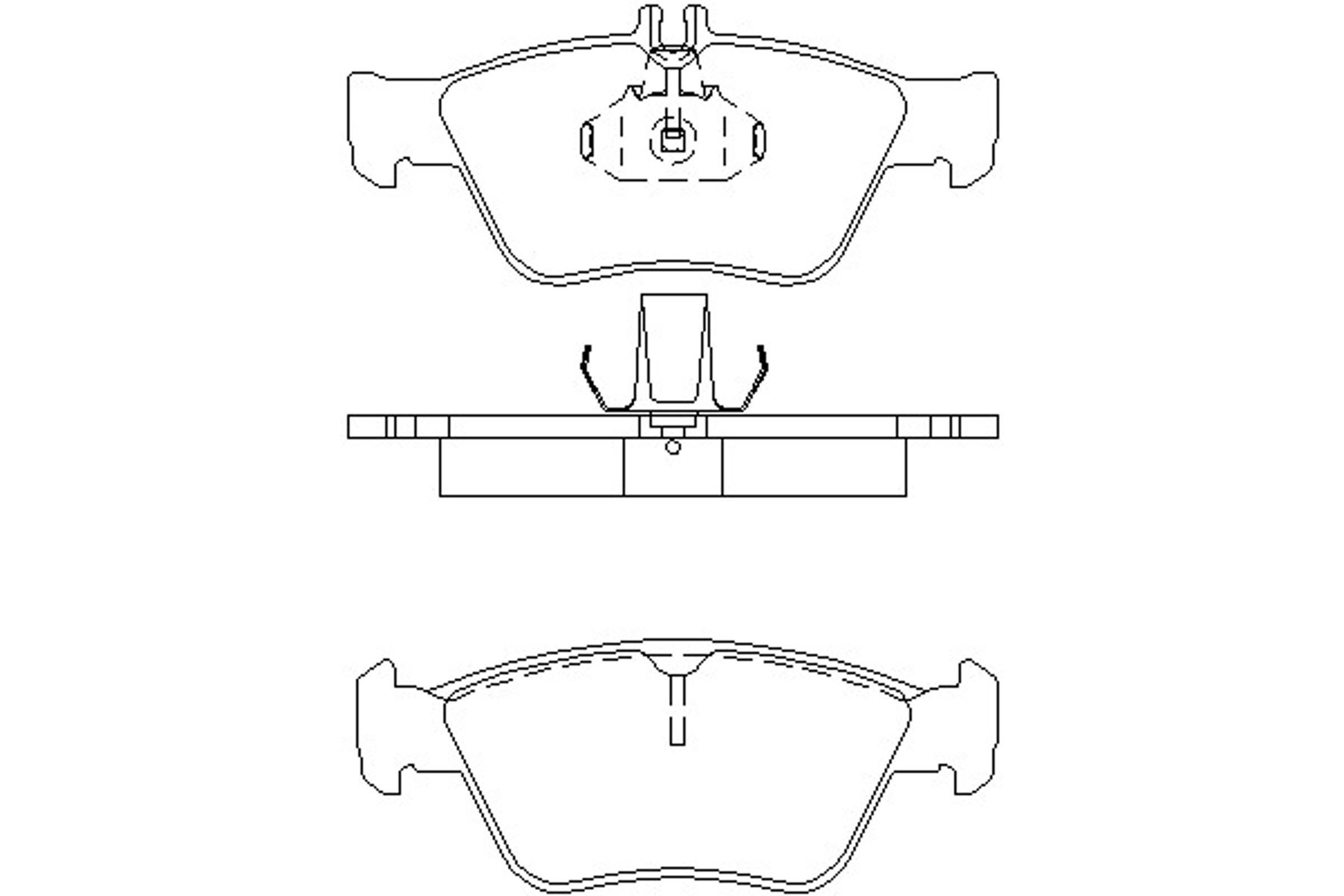 Колодка тормозная дисковая комплект MINTEX MDB1736