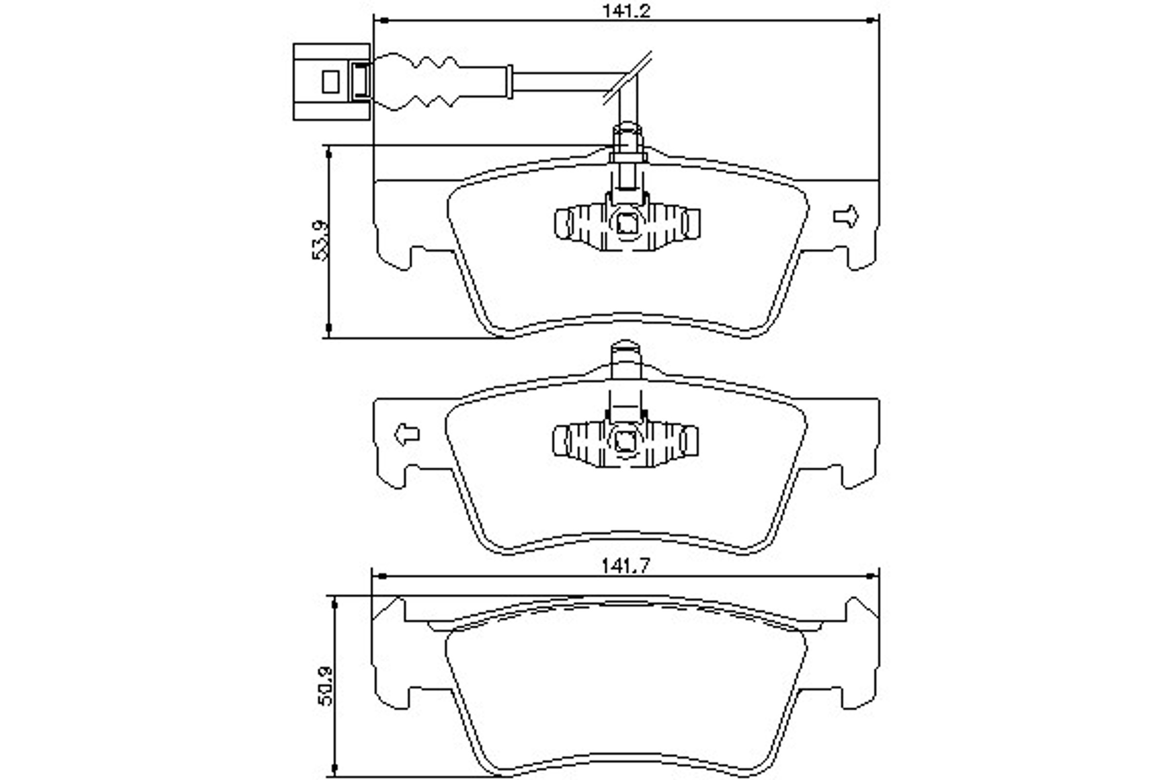 MDB2958 MINTEX Колодки тормозные дисковые