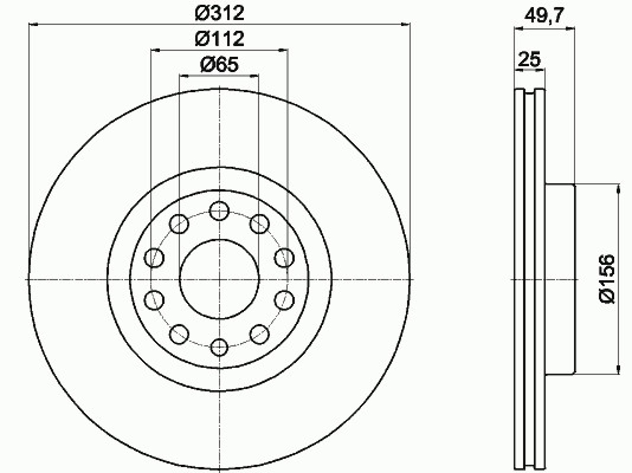 MDC1706 MINTEX Диск тормозной